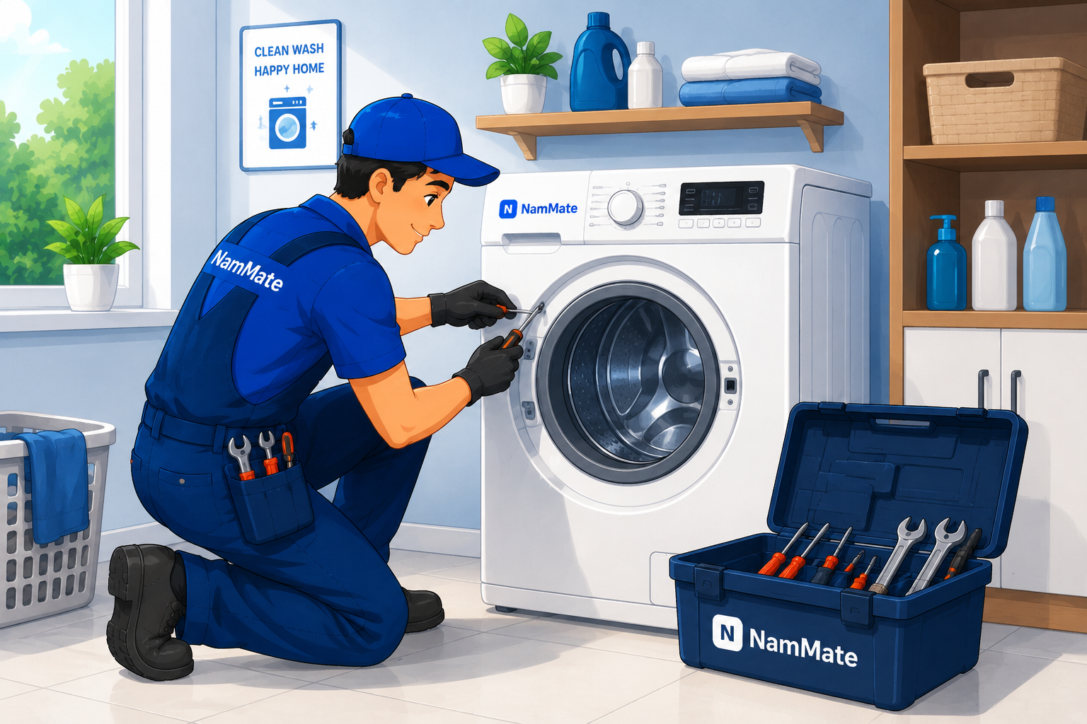 Washing machine repair and service by NamMate